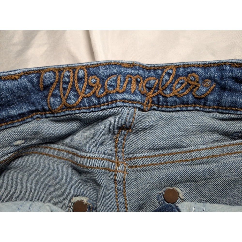 Vintage Wrangler Women's Retro Western Flare Denim Jeans Size 29x30 - Picture 4 of 7